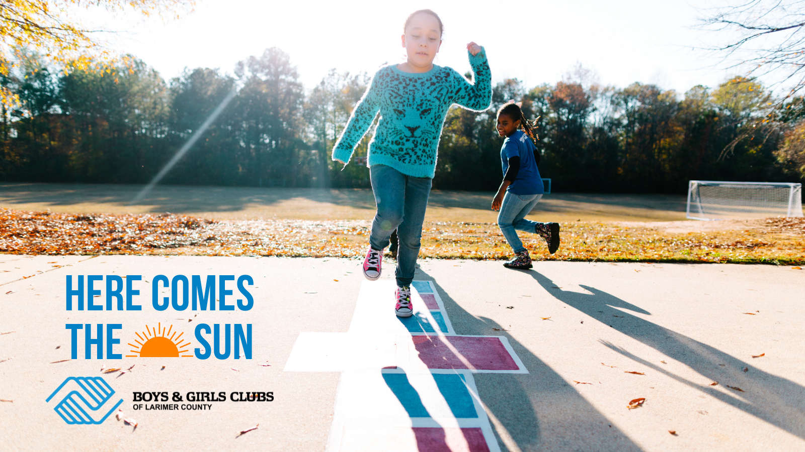 Kids Playing Hopscotch