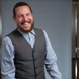 George Cooper laughing